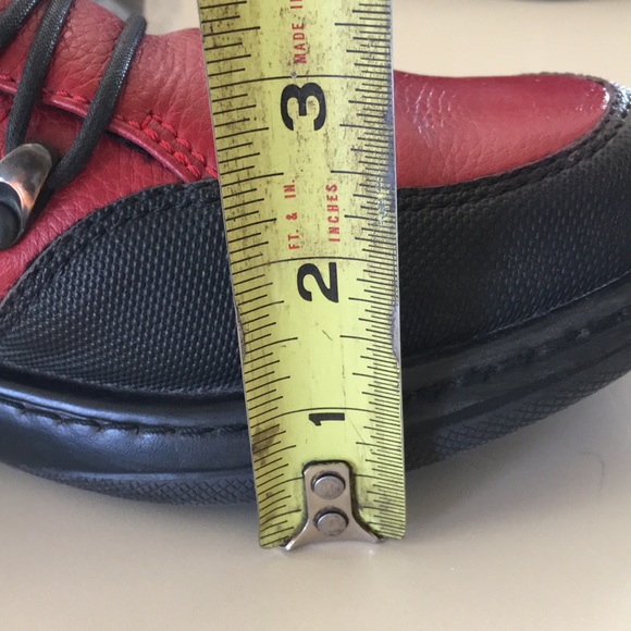 Dansko Red and Black tie-up Walking Shoes - Picture 16 of 16